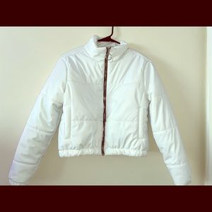 White puffer jacket